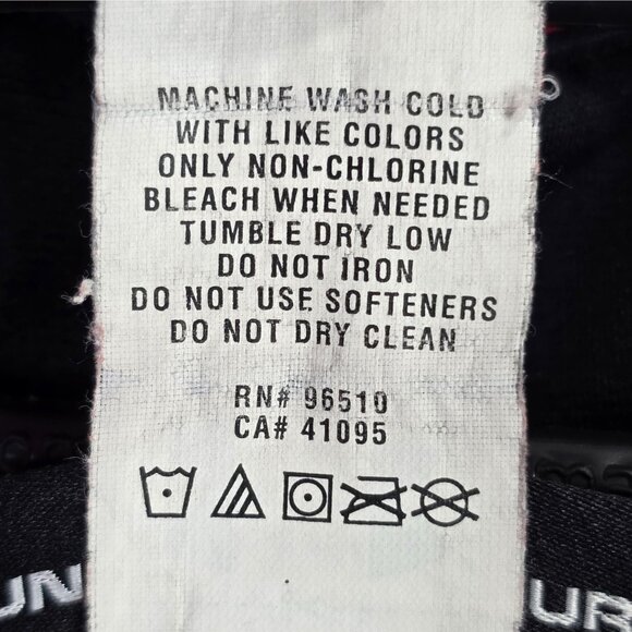 Mens Under Armour Red & Black Full Zip Fleece Jacket Loose Fit Polyester Size XL - Picture 7 of 7